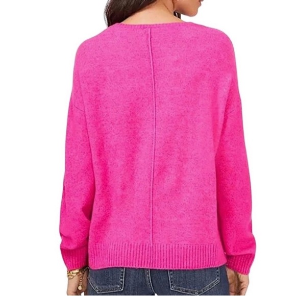 NWT Vince Camuto Paradox Women Pink Long Sleeve Light Wt Sweater size medium - Picture 4 of 14